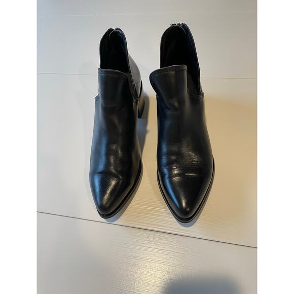 BLONDO Waterproof Leather Ankle Bootie Boots Back Zipper Size 7.5 Pointed Toe - Picture 8 of 15